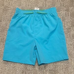 Bright Aqua Swim Shorts with Lime Drawstring, NWOT wonder nation 5T